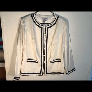 Adrianna Papell Silk Lined Formal Jacket 18W